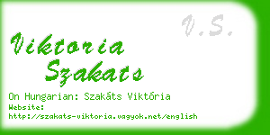 viktoria szakats business card