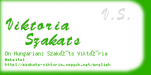 viktoria szakats business card